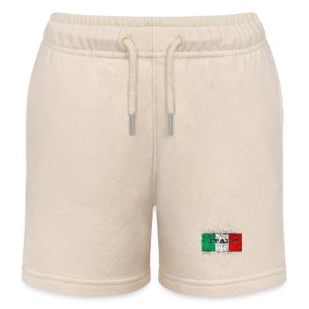 Drapeau National Tricolore Italien - Short de jogging enfant bio Stanley/Stella - écru doux - Devant