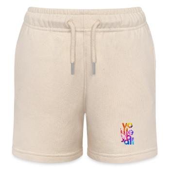 Volleyball Handball Sport Geschenk - Kinder Organic Joggingshorts Mini Bolter von Stanley/Stella - Natur - Vorne