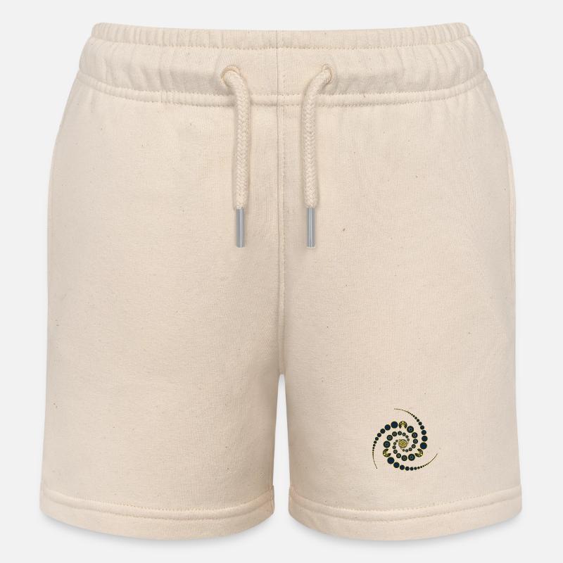 Crop Circle - Short de jogging enfant bio Stanley/Stella - écru doux