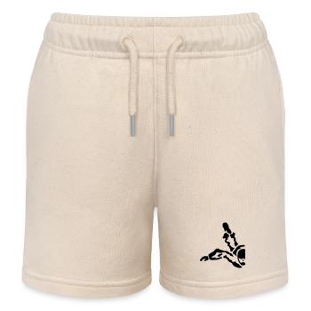 skydive - Kids Organic Sweat Shorts by Stanley/Stella - soft Ecru - Front