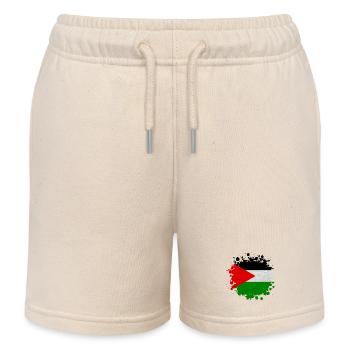 Palästina Klecks / Flagge Geschenk Islamabad - Kinder Organic Joggingshorts Mini Bolter von Stanley/Stella - Natur - Vorne