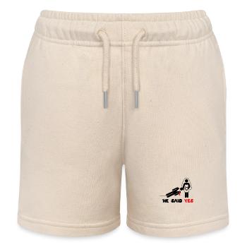 Enterrement de vie de garçon dire drôle mariage - Short de jogging enfant bio Stanley/Stella - écru doux - Devant