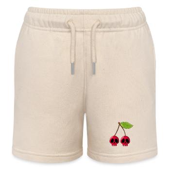Kirschschädel - Kinder Organic Joggingshorts Mini Bolter von Stanley/Stella - Natur - Vorne