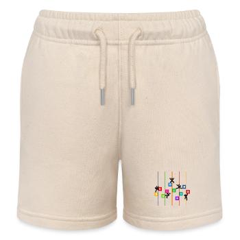 Boulder climbing mountaineering bouldering funny sport - Kids Organic Sweat Shorts by Stanley/Stella - soft Ecru - Front