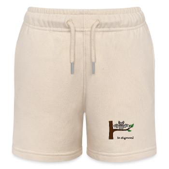 Funny Bat Different Being Brave Humorous - Kids Organic Sweat Shorts by Stanley/Stella - soft Ecru - Front