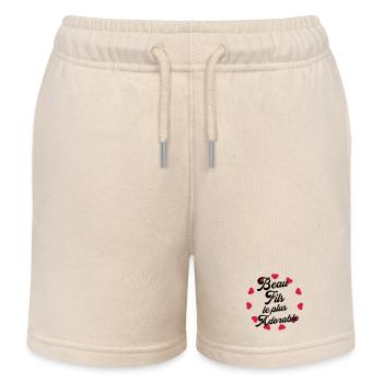 Stieftochter / Schwiegersohn / Sohn / Tochter - Kinder Organic Joggingshorts Mini Bolter von Stanley/Stella - Natur - Vorne