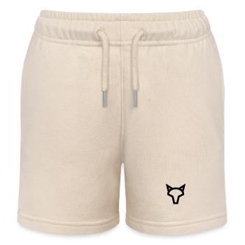 Logo Fox - Short de jogging enfant bio Stanley/Stella - écru doux - Devant