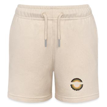 Wilde Pferde - Kinder Organic Joggingshorts Mini Bolter von Stanley/Stella - Natur - Vorne