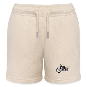 Moto cool - Short de jogging enfant bio Stanley/Stella - écru doux - Devant