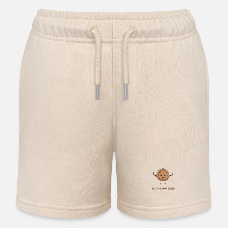 Biscuit - Short de jogging enfant bio Stanley/Stella - écru doux