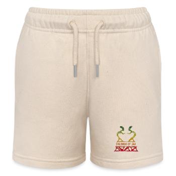 children of jah reggae - Kids Organic Sweat Shorts by Stanley/Stella - soft Ecru - Front