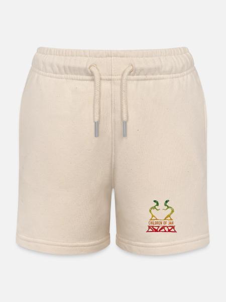 enfants de jah reggae - Short de jogging enfant bio Stanley/Stella - écru doux