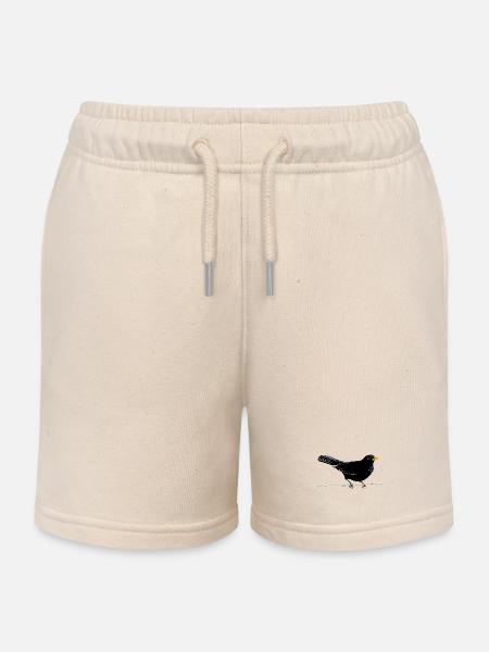 Amsel auf Stacheldraht - Kinder Organic Joggingshorts Mini Bolter von Stanley/Stella - Natur