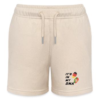 It is in my DNA Germany and Portugal - Kids Organic Sweat Shorts by Stanley/Stella - soft Ecru - Front