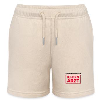 Lustig Spruch Ich Bin Arzt Doktor Notarzt Witzig - Kinder Organic Joggingshorts Mini Bolter von Stanley/Stella - Natur - Vorne