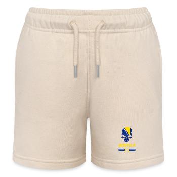 Bosnia skull design / gift - Kids Organic Sweat Shorts by Stanley/Stella - soft Ecru - Front
