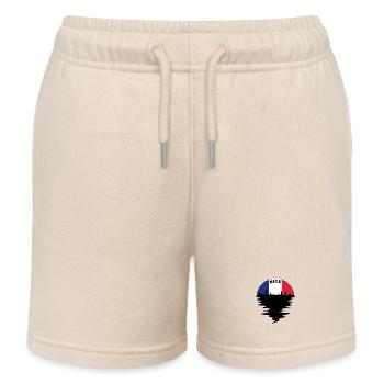 Nizza Frankreich Skyline Französisch Flagge Reise Souvenir - Kinder Organic Joggingshorts Mini Bolter von Stanley/Stella - Natur - Vorne