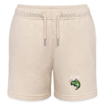 Mir reichts ich geh Angeln - Kinder Organic Joggingshorts Mini Bolter von Stanley/Stella - Natur - Vorne