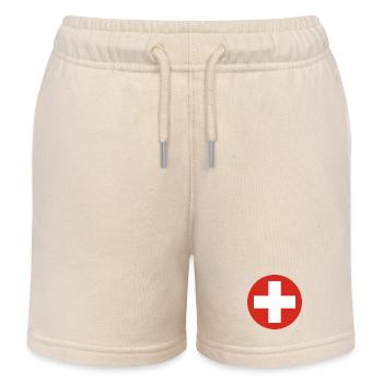 Aufkleber Luftwaffe Roundel der Schweiz Schweiz - Kinder Organic Joggingshorts Mini Bolter von Stanley/Stella - Natur - Vorne