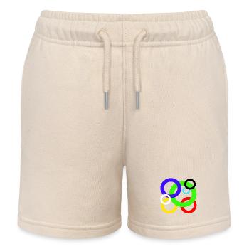 Design Farbige Ringe - Kinder Organic Joggingshorts Mini Bolter von Stanley/Stella - Natur - Vorne