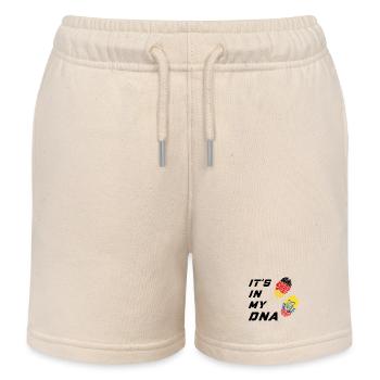 In meiner DNA Deutschland und Ecuador - Kinder Organic Joggingshorts Mini Bolter von Stanley/Stella - Natur - Vorne
