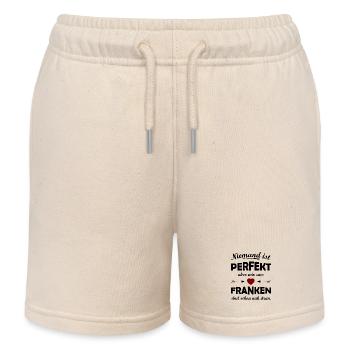 Wir aus Franken - Kinder Organic Joggingshorts Mini Bolter von Stanley/Stella - Natur - Vorne