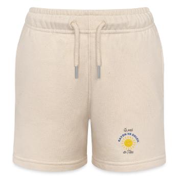 Le petit rayon de soleil de tata - Short de jogging enfant bio Stanley/Stella - écru doux - Devant