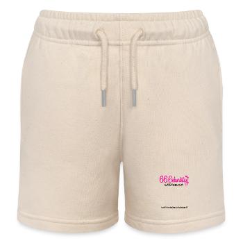 66 Geburtstag Gästebuch - 66 Jahre Geschenk - Kinder Organic Joggingshorts Mini Bolter von Stanley/Stella - Natur - Vorne