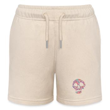 Totenkopf Fahrrad Radsport - Kinder Organic Joggingshorts Mini Bolter von Stanley/Stella - Natur - Vorne