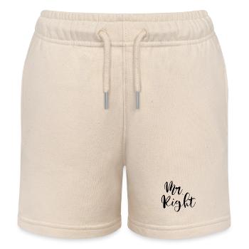 Mr. Right the right and only one - Kids Organic Sweat Shorts by Stanley/Stella - soft Ecru - Front