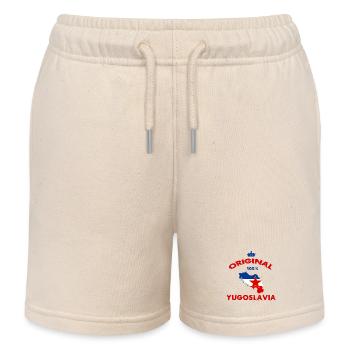 Drapeaux Yougoslavie 100% originaux - Short de jogging enfant bio Stanley/Stella - écru doux - Devant