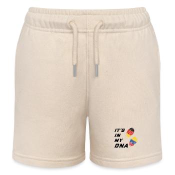 In my DNA Germany and Colombia - Kids Organic Sweat Shorts by Stanley/Stella - soft Ecru - Front