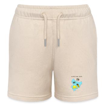 Alpes maritimes - Short de jogging enfant bio Stanley/Stella - écru doux - Devant