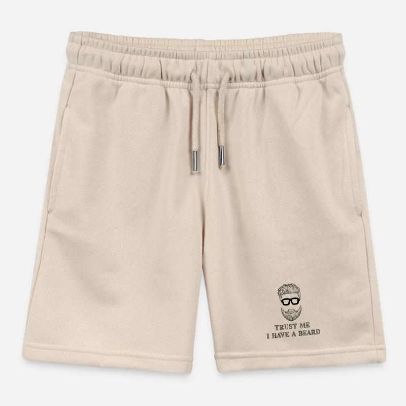 Bartträger Bart Statement Schnurrbart Humorvoll Kinder Organic Joggingshorts Mini Bolter von Stanley/Stella
