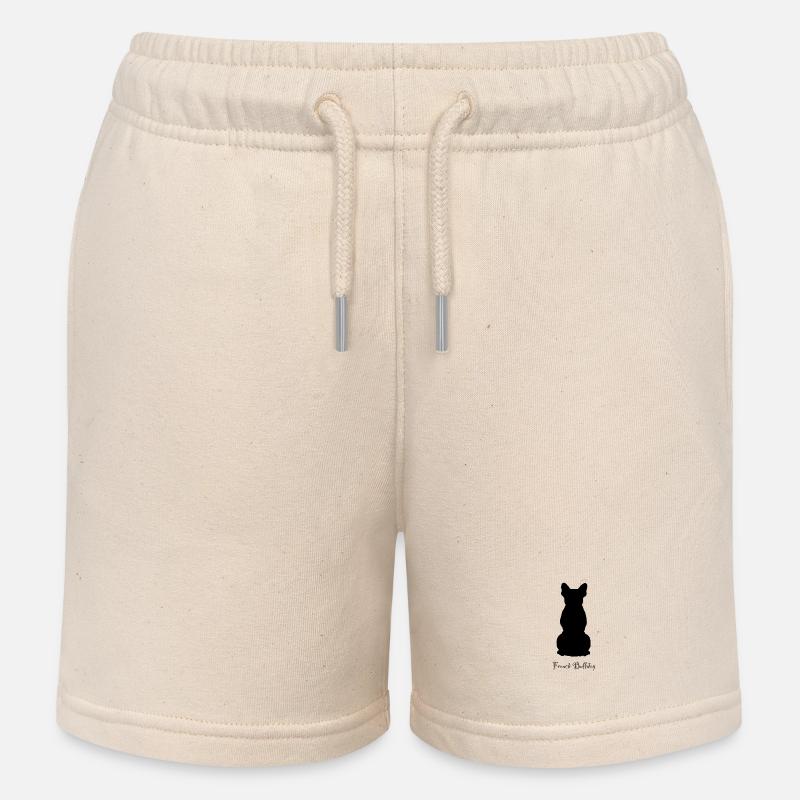 Français Bulldog - Short de jogging enfant bio Stanley/Stella - écru doux