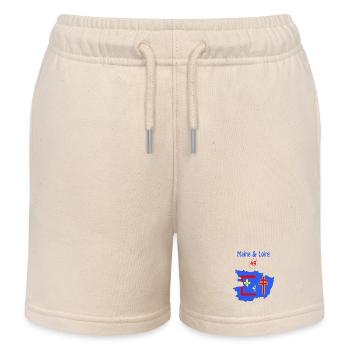 Maine & Loire - Kinder Organic Joggingshorts Mini Bolter von Stanley/Stella - Natur - Vorne