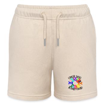 Le cancer aspire toutes les couleurs Conscience Krebs - Short de jogging enfant bio Stanley/Stella - écru doux - Devant