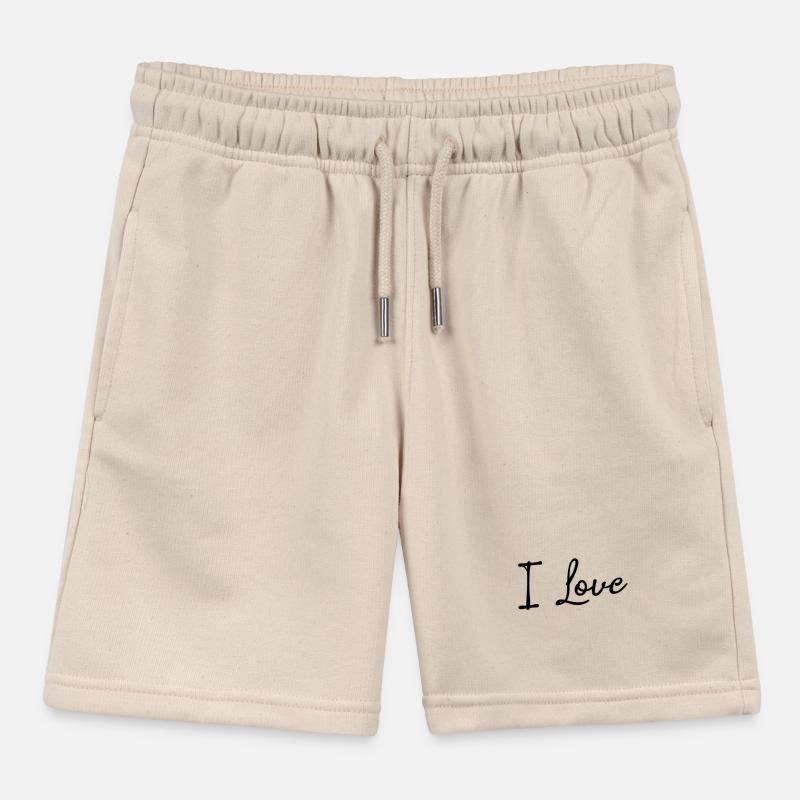 Liberté d’expression Paix Amour Déclaration Émotions Short de jogging enfant bio Stanley/Stella