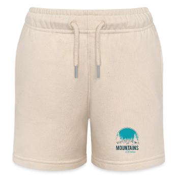 Aventure en montagne - Short de jogging enfant bio Stanley/Stella - écru doux - Devant
