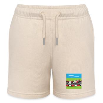 Racing car, racing car, racing, car, sports car - Kids Organic Sweat Shorts by Stanley/Stella - soft Ecru - Front