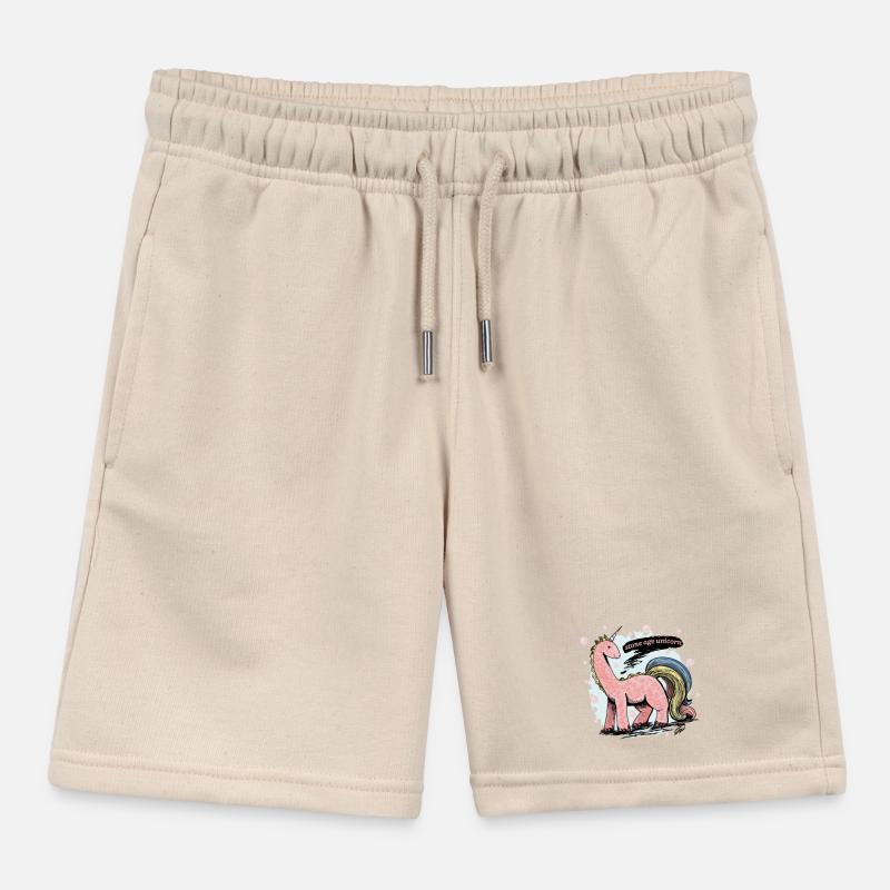 Steinzeit Einhorn Kinder Organic Joggingshorts Mini Bolter von Stanley/Stella