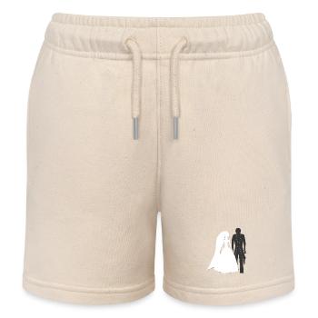 Hochzeits shirt, brautpaar, originelle hochzeit - Kinder Organic Joggingshorts Mini Bolter von Stanley/Stella - Natur - Vorne