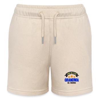 Großmutter Oma Cool Statement Lieblingsomi Omi - Kinder Organic Joggingshorts Mini Bolter von Stanley/Stella - Natur - Vorne