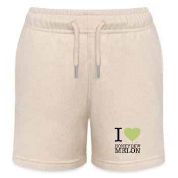 J’ADORE LE MELON MIEL Honigmelone - Short de jogging enfant bio Stanley/Stella - écru doux - Devant