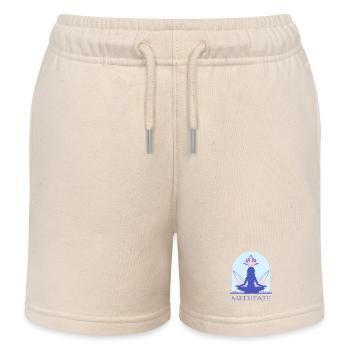 Yoga - Kids Organic Sweat Shorts by Stanley/Stella - soft Ecru - Front