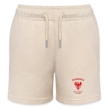 PIEROGI - Short de jogging enfant bio Stanley/Stella - écru doux - Devant