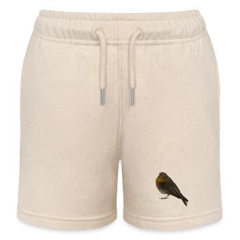 Rouge-gorge - Short de jogging enfant bio Stanley/Stella - écru doux - Devant