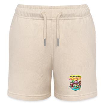 Naschkatzen Konditor Cupcake Statement Süßigkeiten - Kinder Organic Joggingshorts Mini Bolter von Stanley/Stella - Natur - Vorne