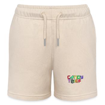 Sweet Candy Candy Dessert Statement - Kids Organic Sweat Shorts by Stanley/Stella - soft Ecru - Front