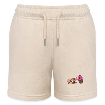 Nachspeise Donut Süßigkeiten Lecker Naschen - Kinder Organic Joggingshorts Mini Bolter von Stanley/Stella - Natur - Vorne